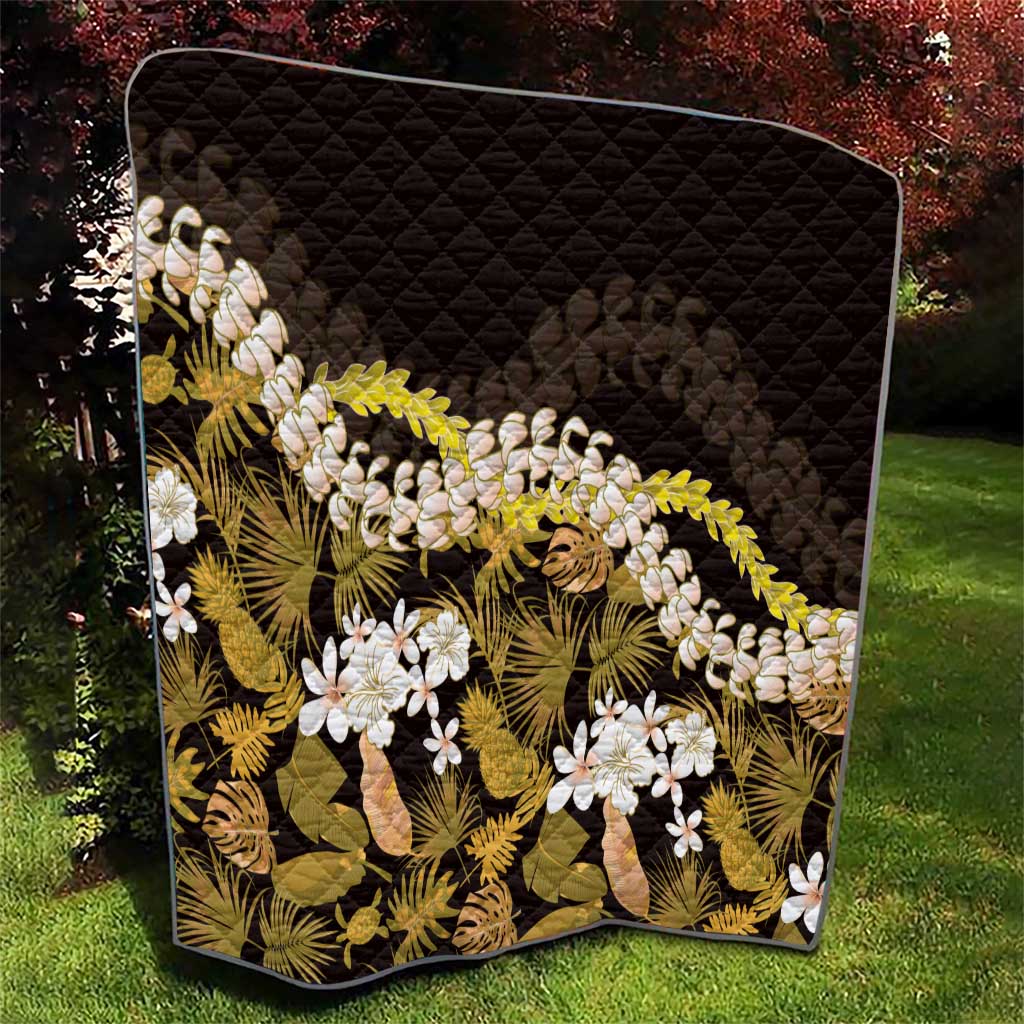 Kula Aloha Hawaii Lei Quilt Tropical Flowers Elegant Vibe - Polynesian Pride