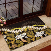 Kula Aloha Hawaii Lei Rubber Doormat Tropical Flowers Elegant Vibe LT14 - Polynesian Pride