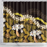 Kula Aloha Hawaii Lei Shower Curtain Tropical Flowers Elegant Vibe - Polynesian Pride