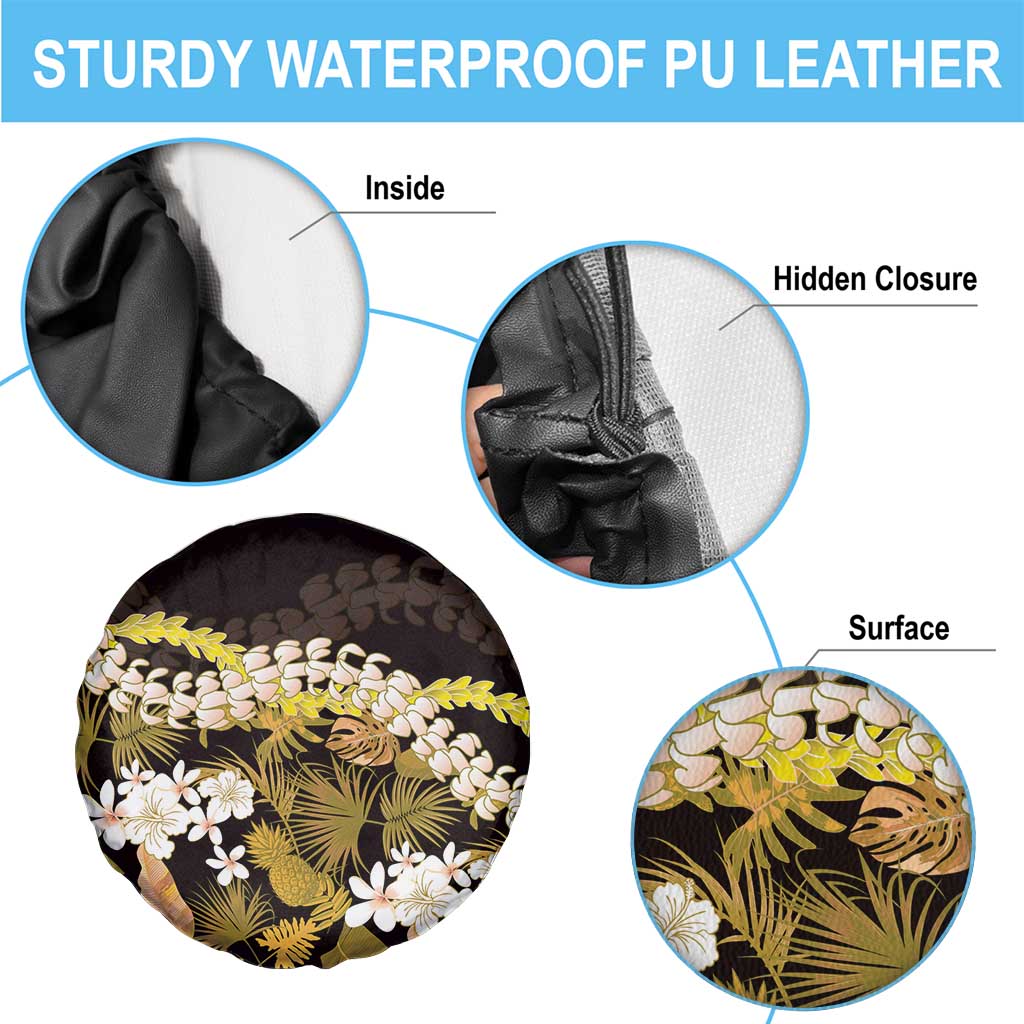 Kula Aloha Hawaii Lei Spare Tire Cover Tropical Flowers Elegant Vibe - Polynesian Pride