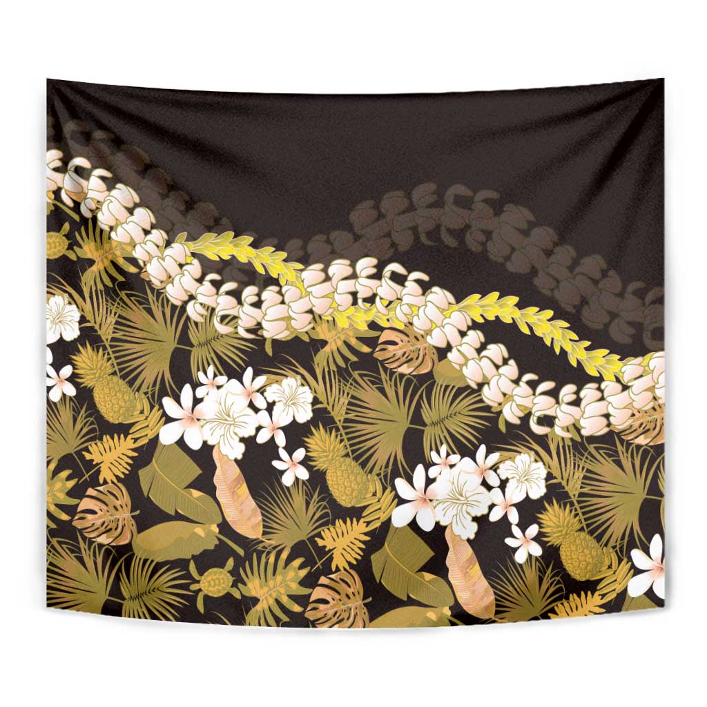 Kula Aloha Hawaii Lei Tapestry Tropical Flowers Elegant Vibe - Polynesian Pride