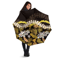 Kula Aloha Hawaii Lei Umbrella Tropical Flowers Elegant Vibe - Polynesian Pride