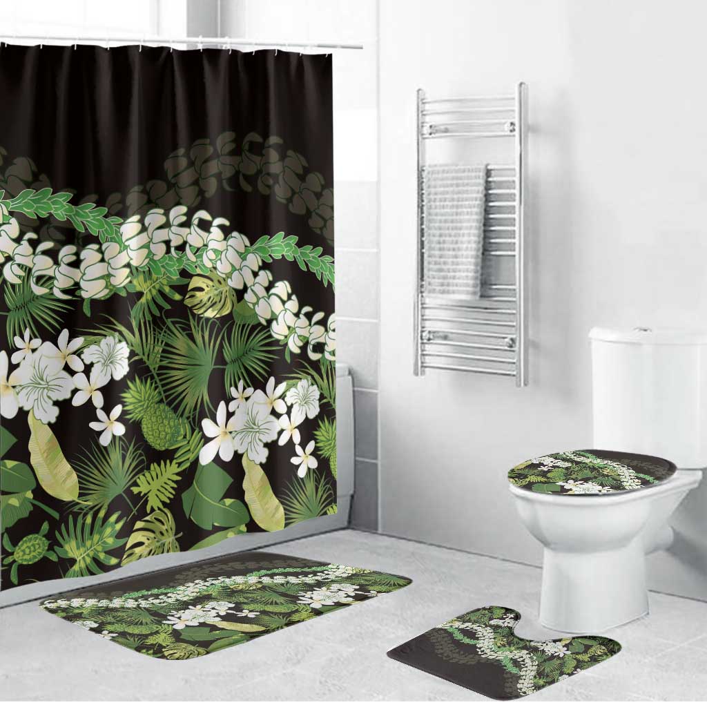 Omaomao Aloha Hawaii Lei Bathroom Set Tropical Flowers Elegant Vibe - Polynesian Pride