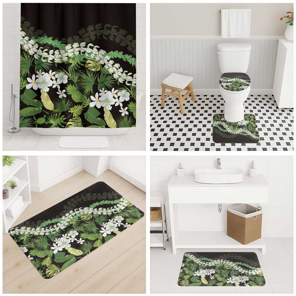 Omaomao Aloha Hawaii Lei Bathroom Set Tropical Flowers Elegant Vibe - Polynesian Pride