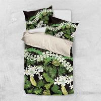Omaomao Aloha Hawaii Lei Bedding Set Tropical Flowers Elegant Vibe - Polynesian Pride