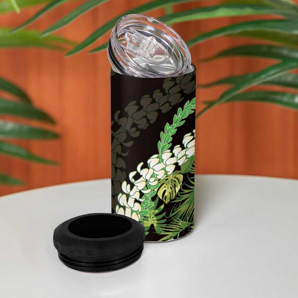 Omaomao Aloha Hawaii Lei 4 in 1 Can Cooler Tumbler Tropical Flowers Elegant Vibe - Polynesian Pride