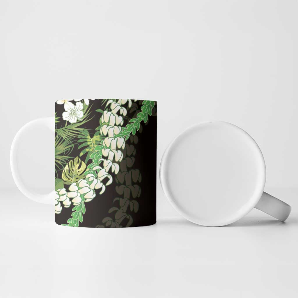 Omaomao Aloha Hawaii Lei Ceramic Mug Tropical Flowers Elegant Vibe - Polynesian Pride