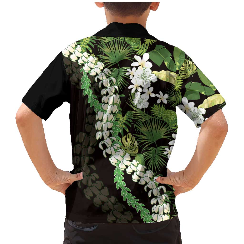 Omaomao Aloha Hawaii Lei Family Matching Mermaid Dress and Hawaiian Shirt Tropical Flowers Elegant Vibe - Polynesian Pride