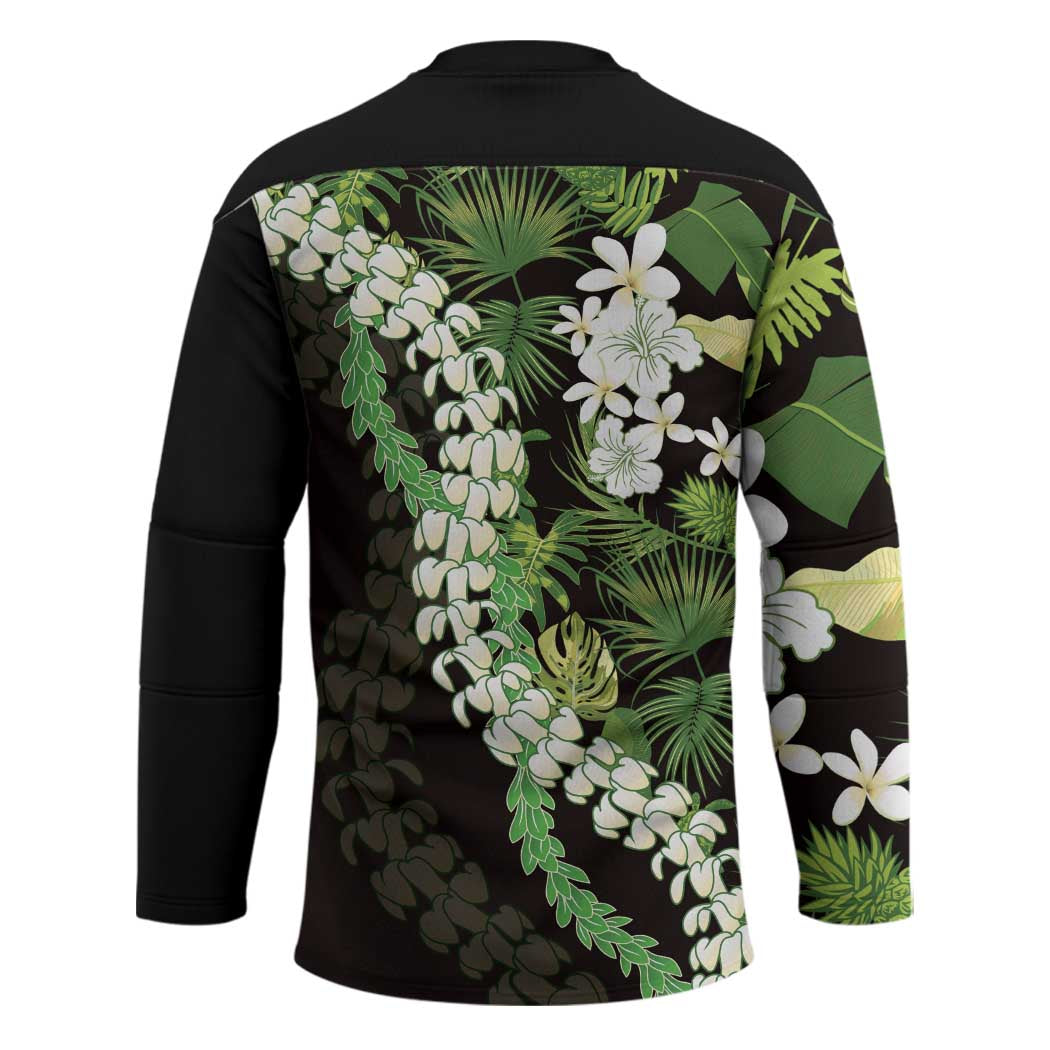 Omaomao Aloha Hawaii Lei Hockey Jersey Tropical Flowers Elegant Vibe - Polynesian Pride
