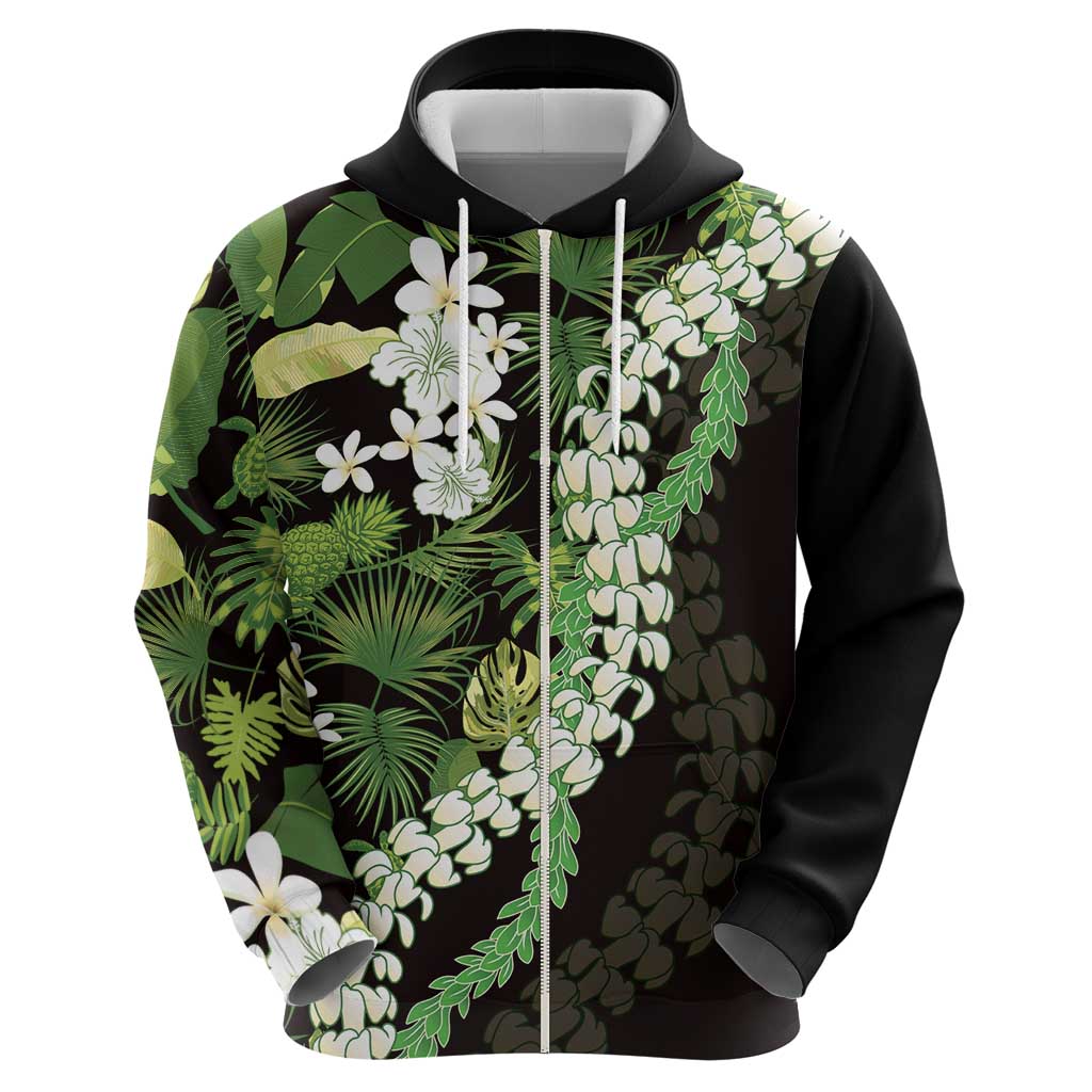 Omaomao Aloha Hawaii Lei Hoodie Tropical Flowers Elegant Vibe - Polynesian Pride