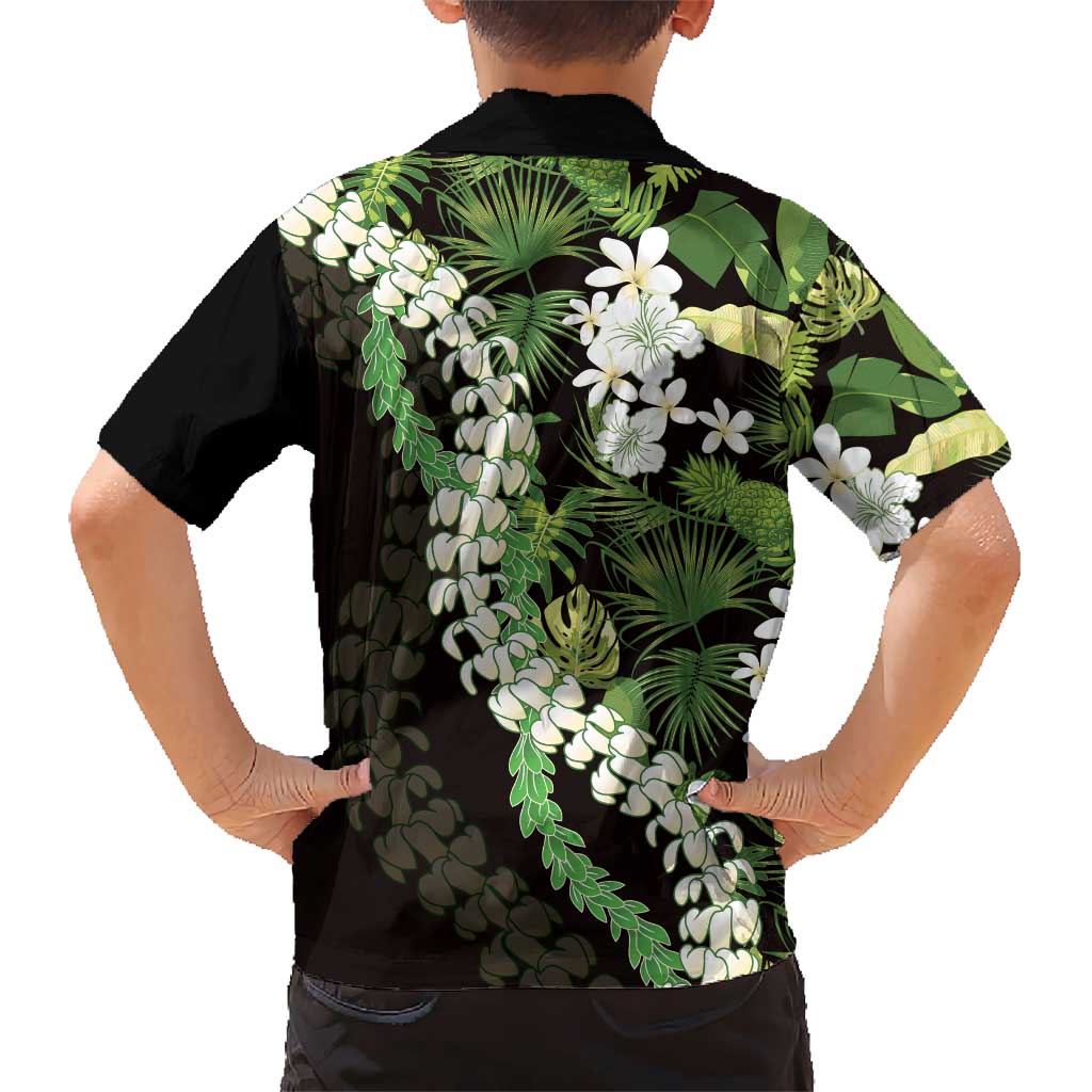 Omaomao Aloha Hawaii Lei Kid Hawaiian Shirt Tropical Flowers Elegant Vibe - Polynesian Pride