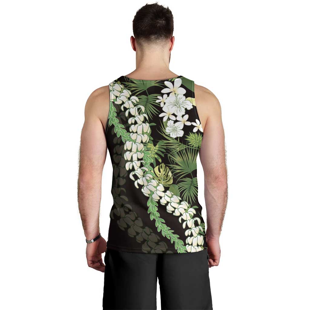 Omaomao Aloha Hawaii Lei Men Tank Top Tropical Flowers Elegant Vibe LT14 - Polynesian Pride