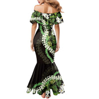 Omaomao Aloha Hawaii Lei Mermaid Dress Tropical Flowers Elegant Vibe - Polynesian Pride