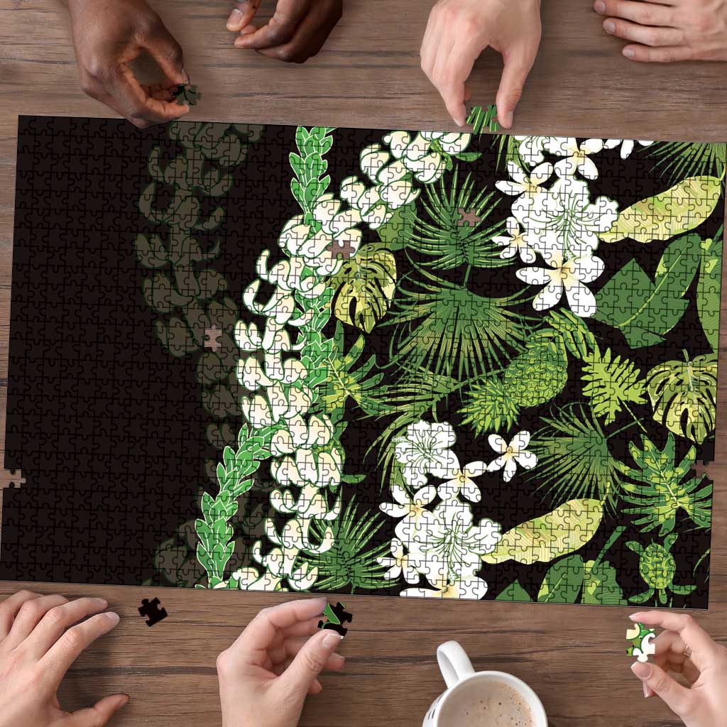 Omaomao Aloha Hawaii Lei Puzzle Tropical Flowers Elegant Vibe - Polynesian Pride