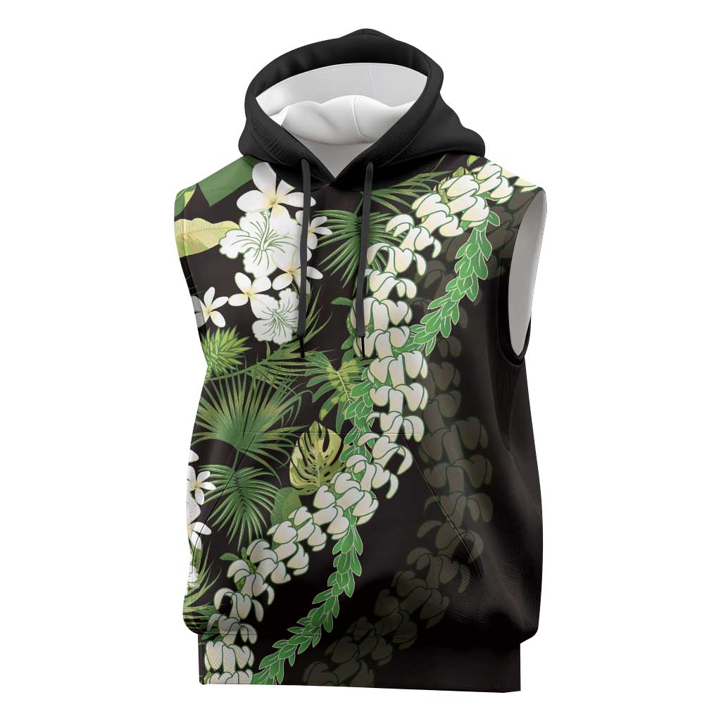 Omaomao Aloha Hawaii Lei Sleeveless Hoodie Tropical Flowers Elegant Vibe - Polynesian Pride