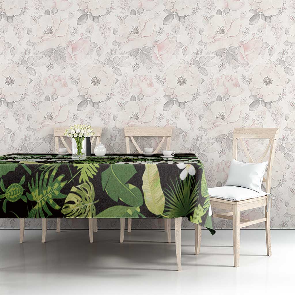Omaomao Aloha Hawaii Lei Tablecloth Tropical Flowers Elegant Vibe LT14 - Polynesian Pride