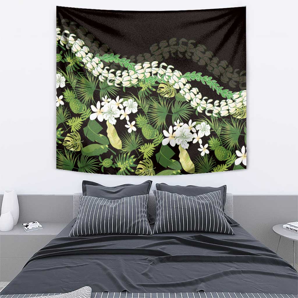 Omaomao Aloha Hawaii Lei Tapestry Tropical Flowers Elegant Vibe - Polynesian Pride