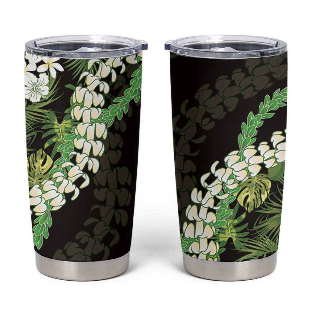 Omaomao Aloha Hawaii Lei Tumbler Cup Tropical Flowers Elegant Vibe - Polynesian Pride