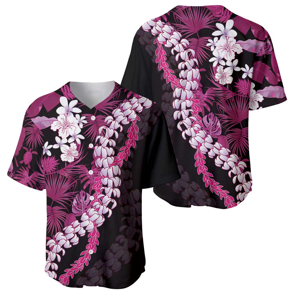 Akala Aloha Hawaii Lei Baseball Jersey Tropical Flowers Elegant Vibe - Polynesian Pride