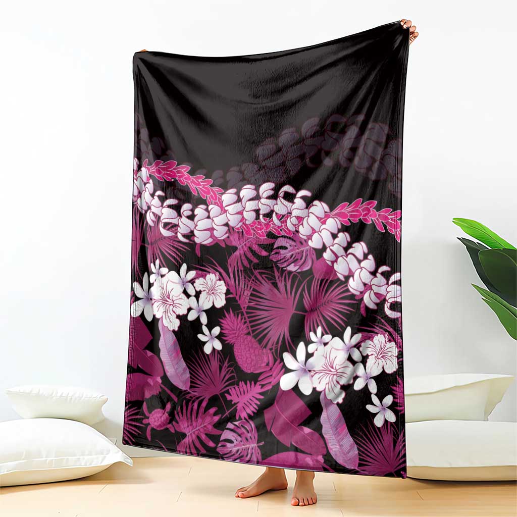 Akala Aloha Hawaii Lei Blanket Tropical Flowers Elegant Vibe - Polynesian Pride