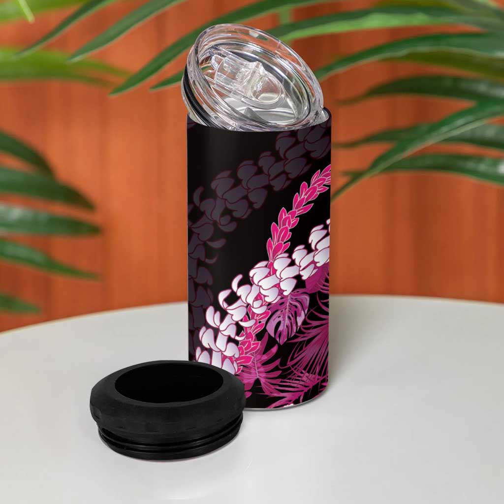 Akala Aloha Hawaii Lei 4 in 1 Can Cooler Tumbler Tropical Flowers Elegant Vibe - Polynesian Pride