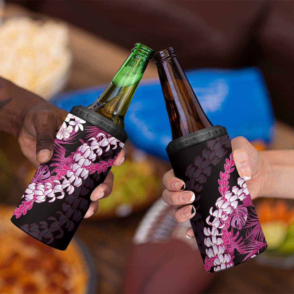 Akala Aloha Hawaii Lei 4 in 1 Can Cooler Tumbler Tropical Flowers Elegant Vibe - Polynesian Pride