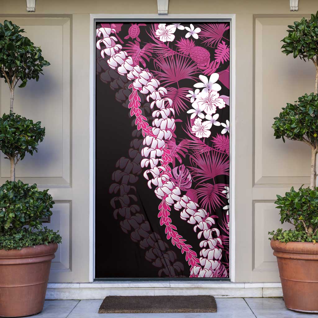 Akala Aloha Hawaii Lei Door Cover Tropical Flowers Elegant Vibe - Polynesian Pride