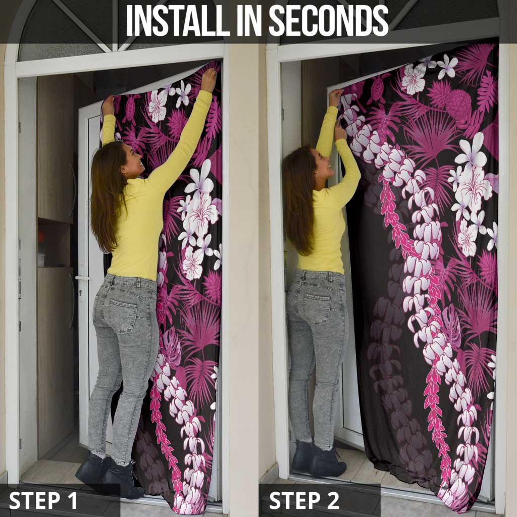 Akala Aloha Hawaii Lei Door Cover Tropical Flowers Elegant Vibe - Polynesian Pride