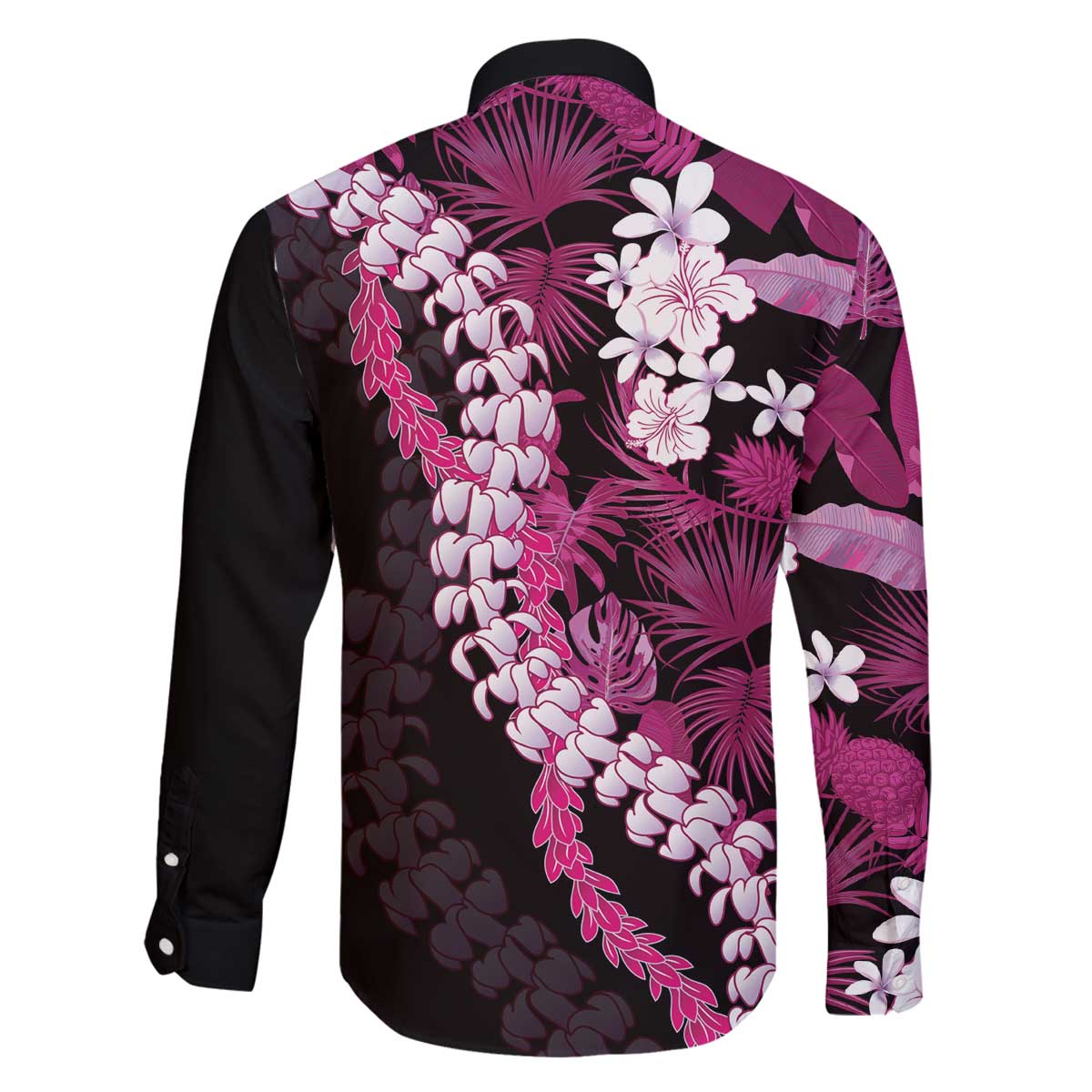 Akala Aloha Hawaii Lei Family Matching Off The Shoulder Long Sleeve Dress and Hawaiian Shirt Tropical Flowers Elegant Vibe - Polynesian Pride