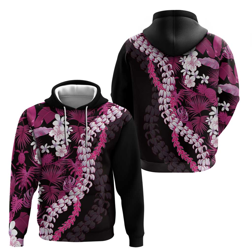 Akala Aloha Hawaii Lei Hoodie Tropical Flowers Elegant Vibe - Polynesian Pride