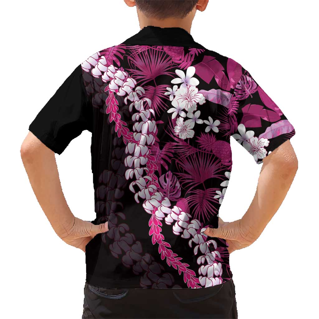 Akala Aloha Hawaii Lei Kid Hawaiian Shirt Tropical Flowers Elegant Vibe - Polynesian Pride