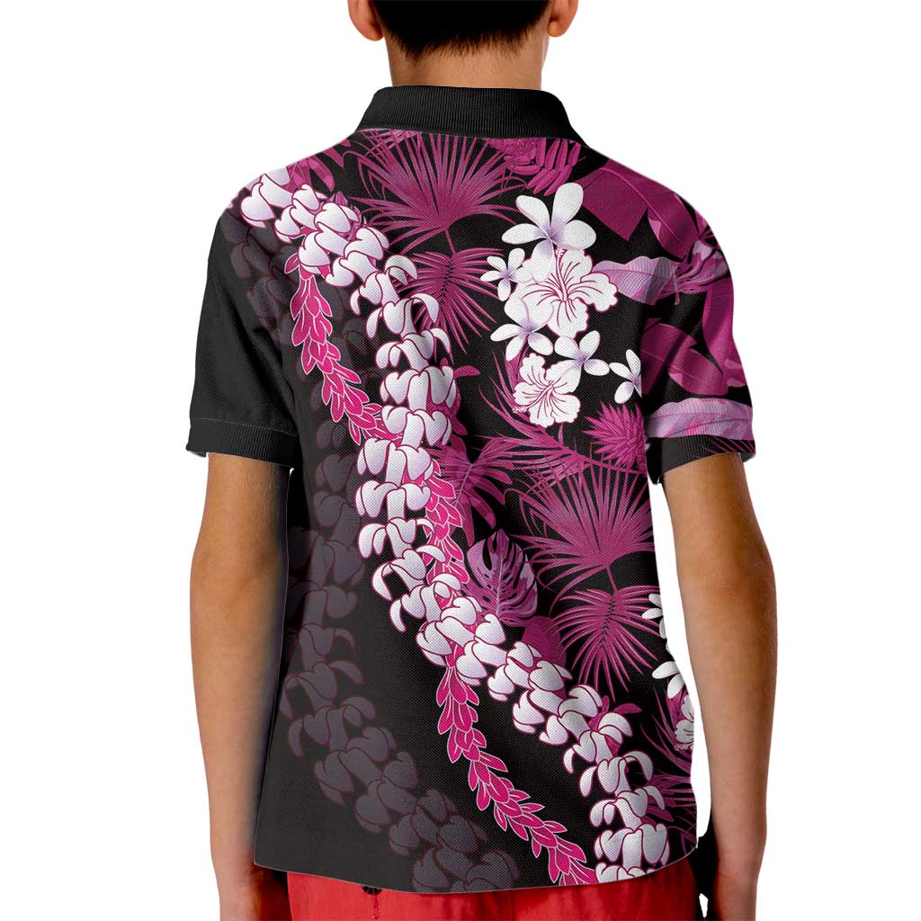 Akala Aloha Hawaii Lei Kid Polo Shirt Tropical Flowers Elegant Vibe - Polynesian Pride
