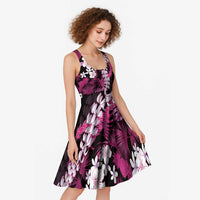 Akala Aloha Hawaii Lei Midi Dress Tropical Flowers Elegant Vibe - Polynesian Pride