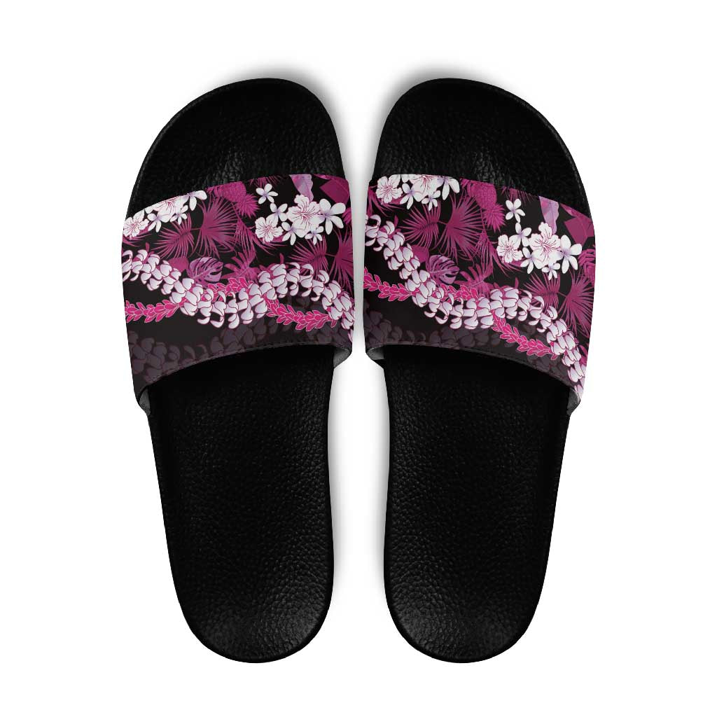 Akala Aloha Hawaii Lei Slide Sandals Tropical Flowers Elegant Vibe - Polynesian Pride