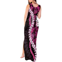 Akala Aloha Hawaii Lei Tank Maxi Dress Tropical Flowers Elegant Vibe - Polynesian Pride
