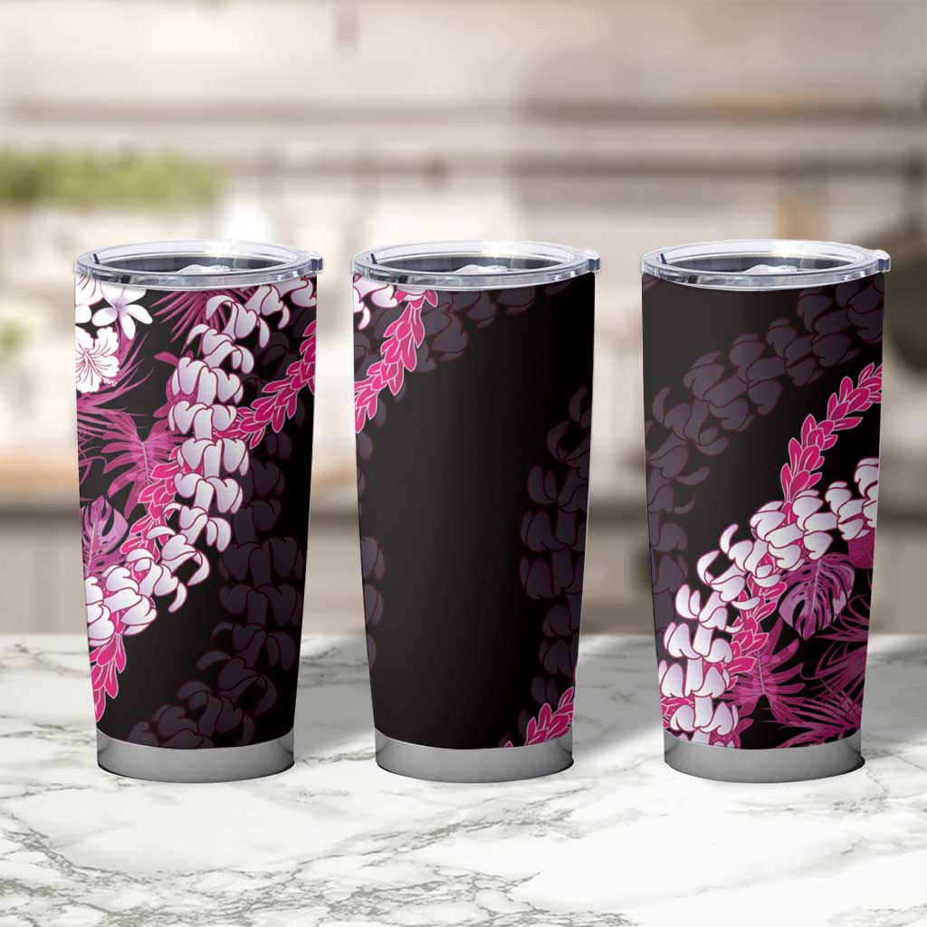 Akala Aloha Hawaii Lei Tumbler Cup Tropical Flowers Elegant Vibe - Polynesian Pride