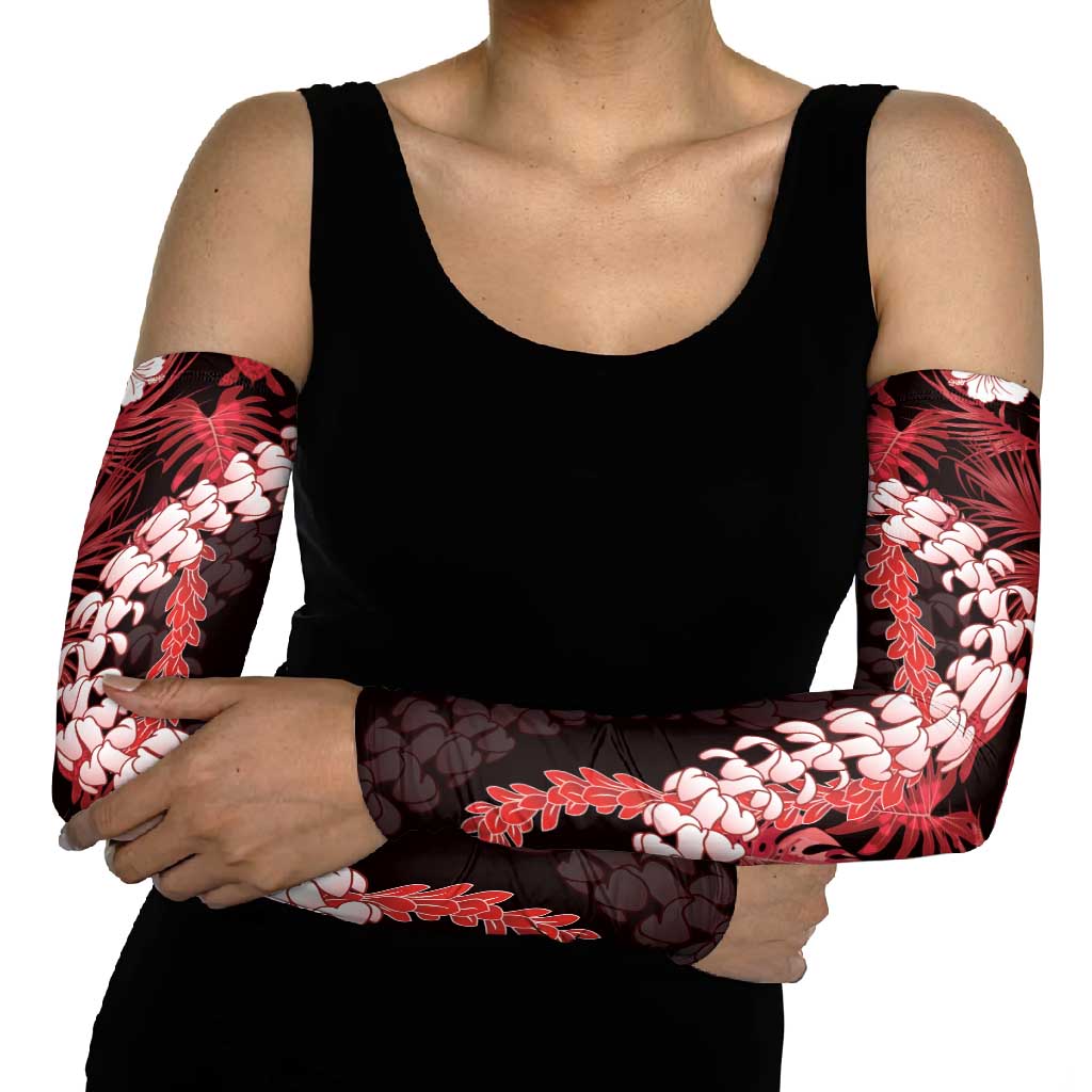 Ulaula Aloha Hawaii Lei Arm Sleeves Tropical Flowers Elegant Vibe - Polynesian Pride