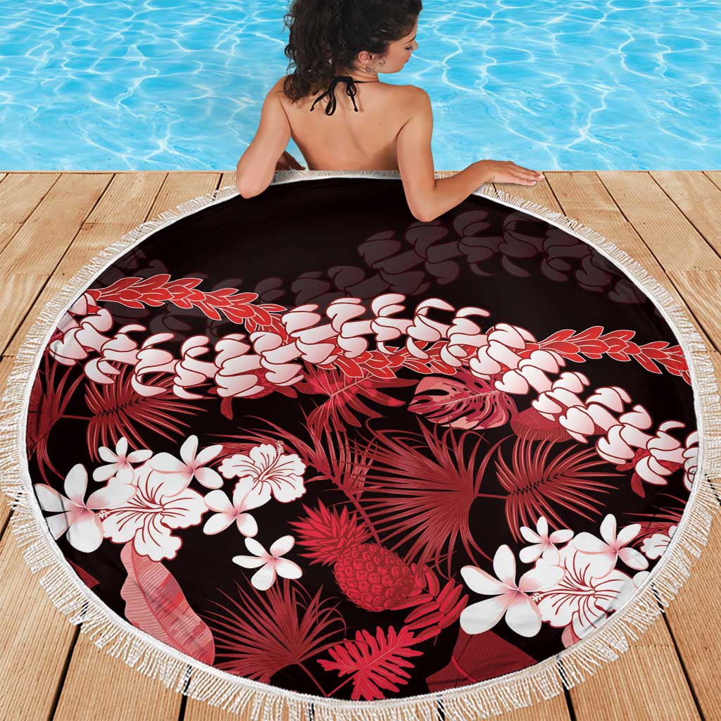 Ulaula Aloha Hawaii Lei Beach Blanket Tropical Flowers Elegant Vibe LT14 - Polynesian Pride