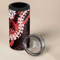 Ulaula Aloha Hawaii Lei 4 in 1 Can Cooler Tumbler Tropical Flowers Elegant Vibe - Polynesian Pride