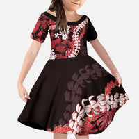 Ulaula Aloha Hawaii Lei Family Matching Mermaid Dress and Hawaiian Shirt Tropical Flowers Elegant Vibe - Polynesian Pride
