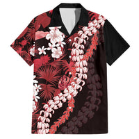 Ulaula Aloha Hawaii Lei Family Matching Puletasi and Hawaiian Shirt Tropical Flowers Elegant Vibe - Polynesian Pride