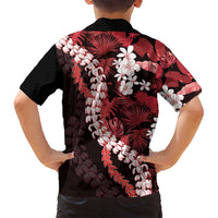 Ulaula Aloha Hawaii Lei Family Matching Tank Maxi Dress and Hawaiian Shirt Tropical Flowers Elegant Vibe - Polynesian Pride