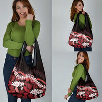Ulaula Aloha Hawaii Lei Grocery Bag Tropical Flowers Elegant Vibe LT14 - Polynesian Pride