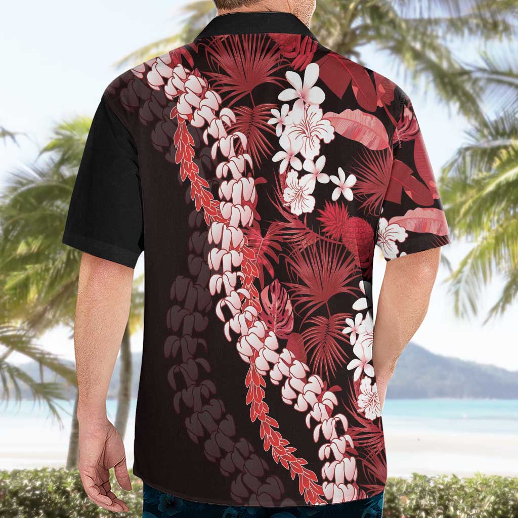 Ulaula Aloha Hawaii Lei Hawaiian Shirt Tropical Flowers Elegant Vibe LT14 - Polynesian Pride