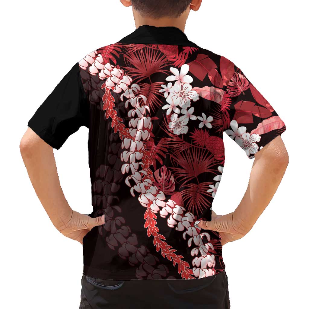 Ulaula Aloha Hawaii Lei Hawaiian Shirt Tropical Flowers Elegant Vibe LT14 - Polynesian Pride