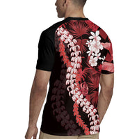 Ulaula Aloha Hawaii Lei Rugby Jersey Tropical Flowers Elegant Vibe LT14 - Polynesian Pride
