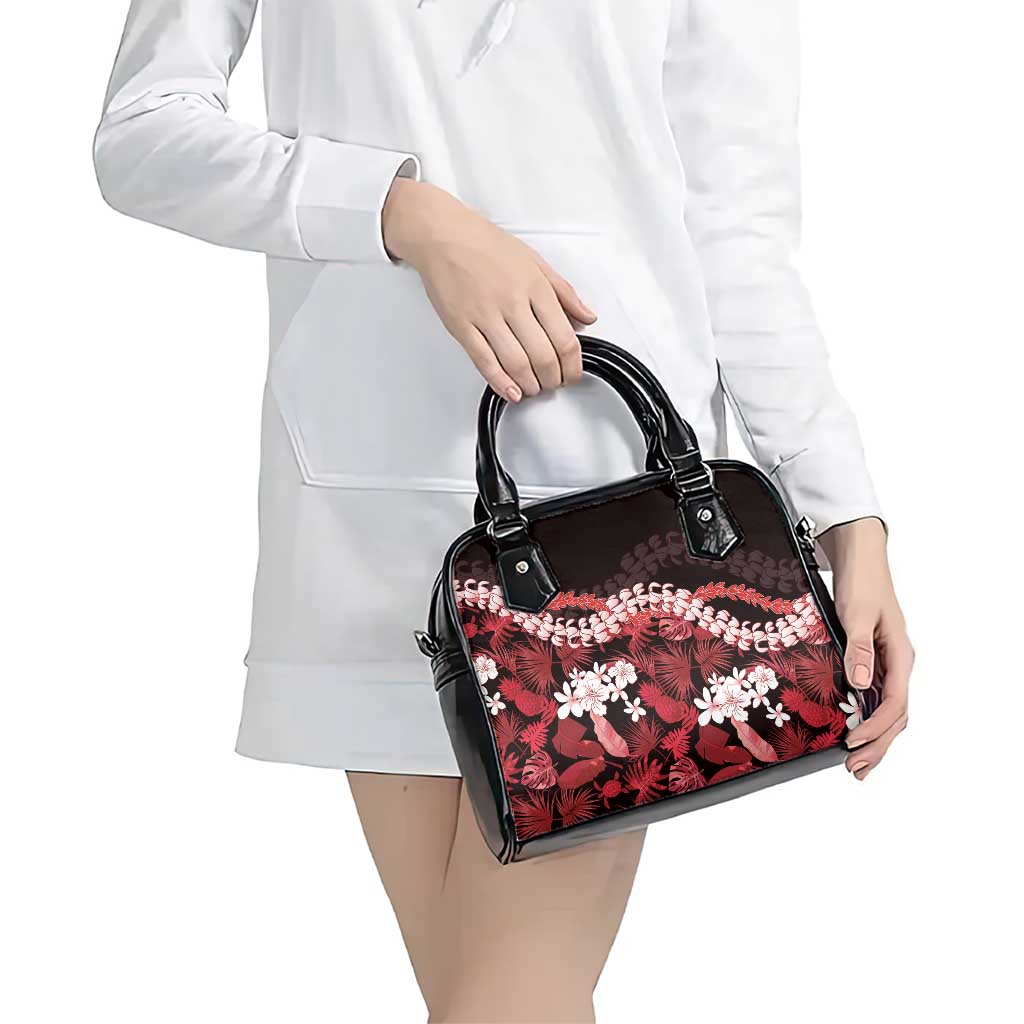Ulaula Aloha Hawaii Lei Shoulder Handbag Tropical Flowers Elegant Vibe - Polynesian Pride