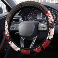 Ulaula Aloha Hawaii Lei Steering Wheel Cover Tropical Flowers Elegant Vibe - Polynesian Pride