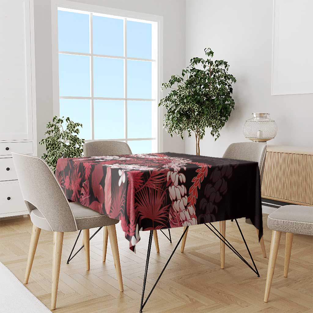 Ulaula Aloha Hawaii Lei Tablecloth Tropical Flowers Elegant Vibe LT14 - Polynesian Pride