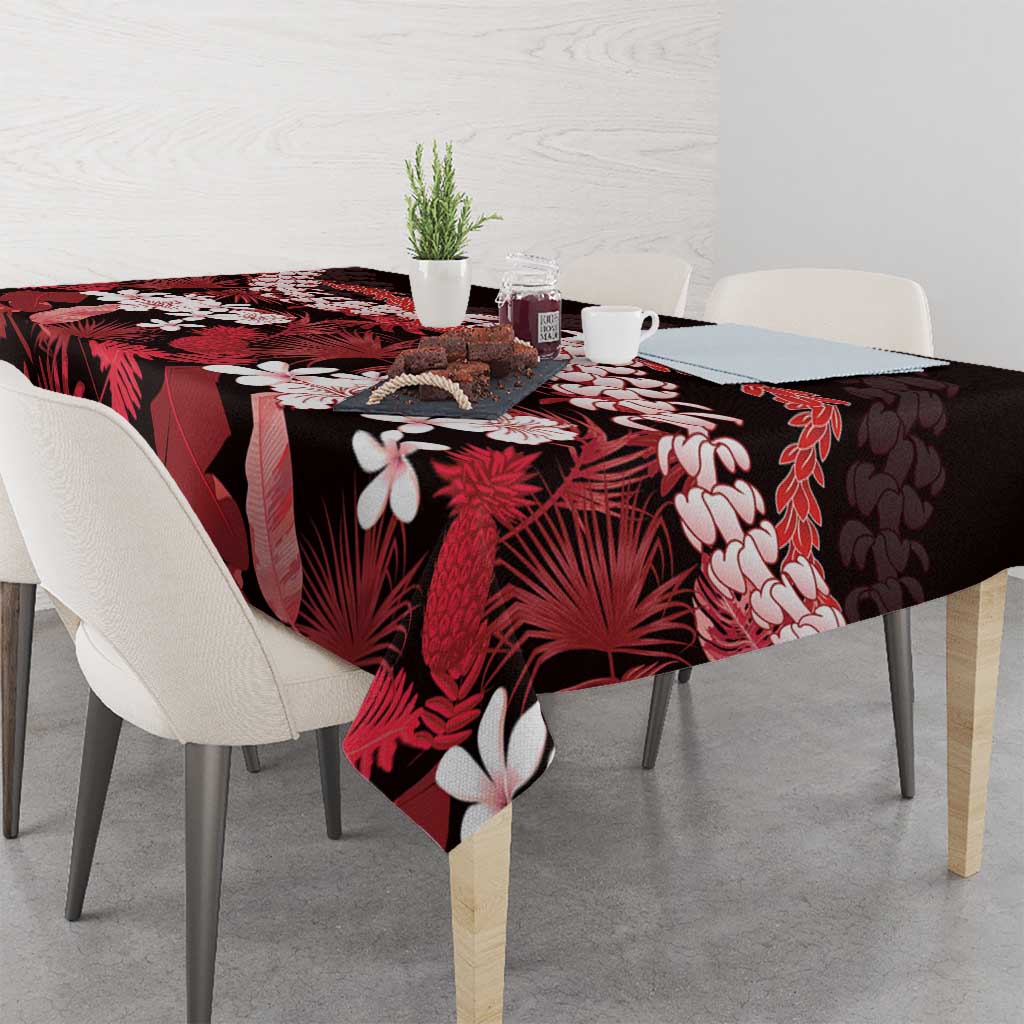 Ulaula Aloha Hawaii Lei Tablecloth Tropical Flowers Elegant Vibe LT14 - Polynesian Pride